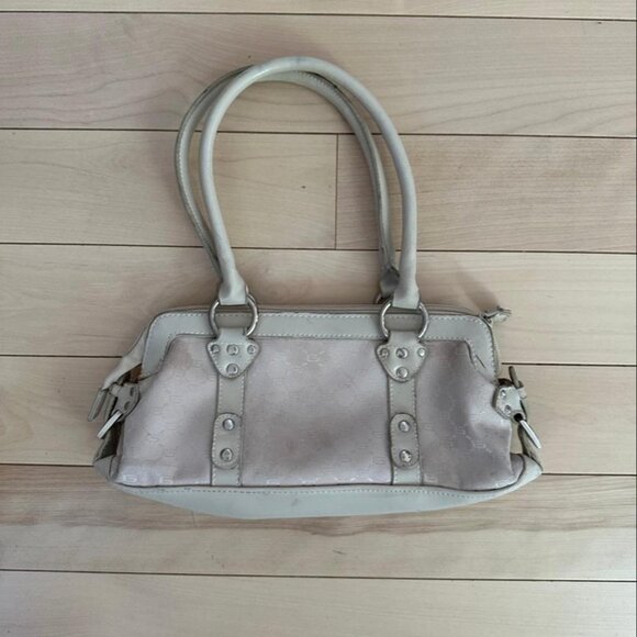 Retro Le Château monogram purse from the early 2000s in light cream - Picture 3 of 8